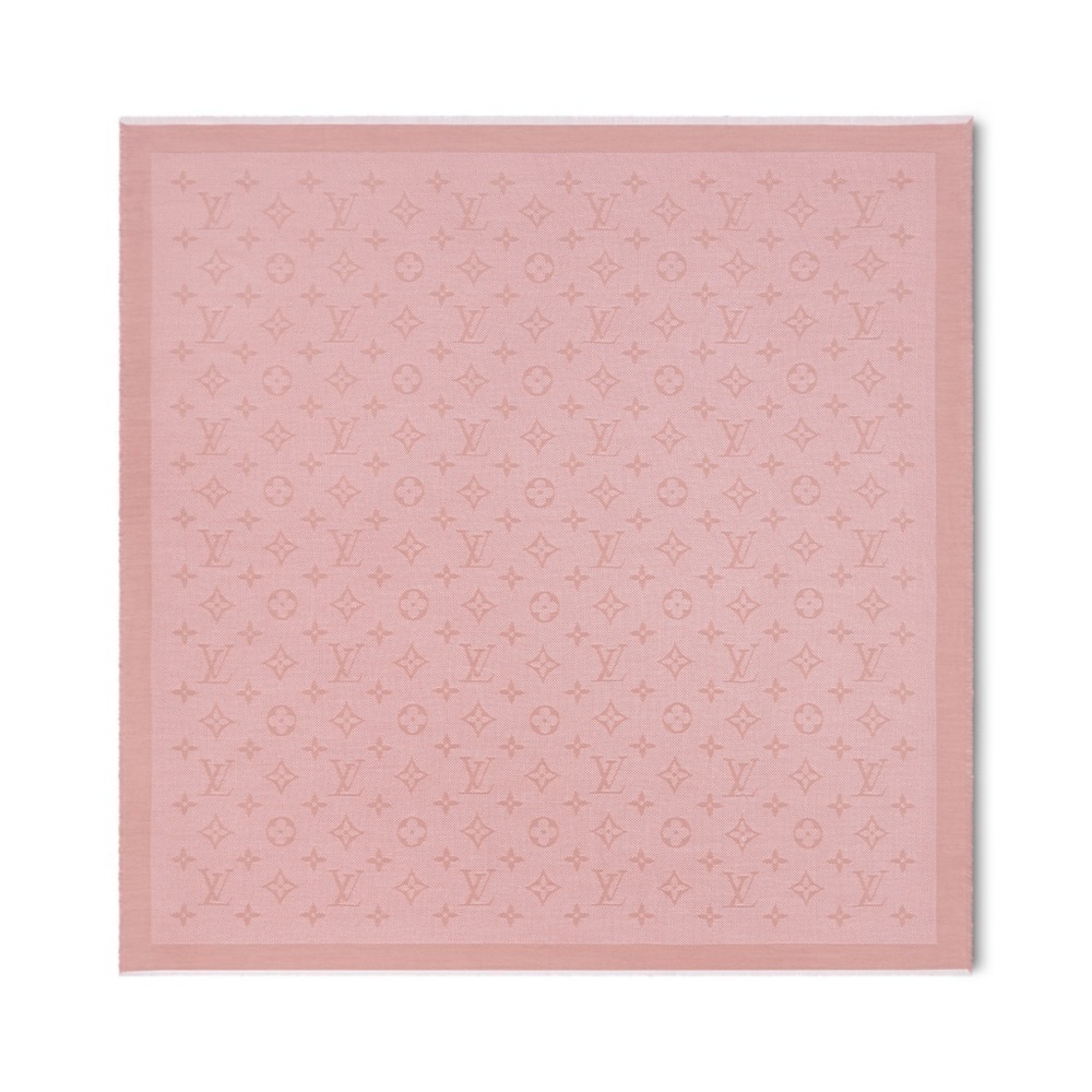 Louis Vuitton Neo Natté Monogram Shawl in light pink/gold - Picture 3 of 6